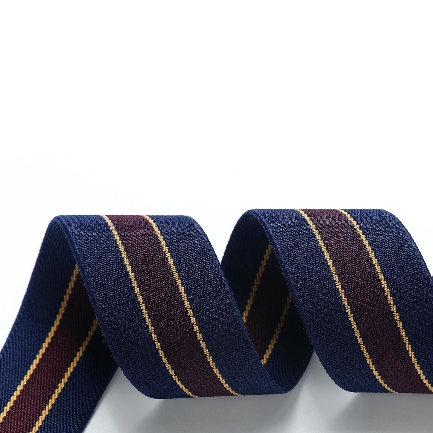 Hisdern 1.4 Inch Adjustable Suspender Navy Blue with 4-Clip for Formal Pants